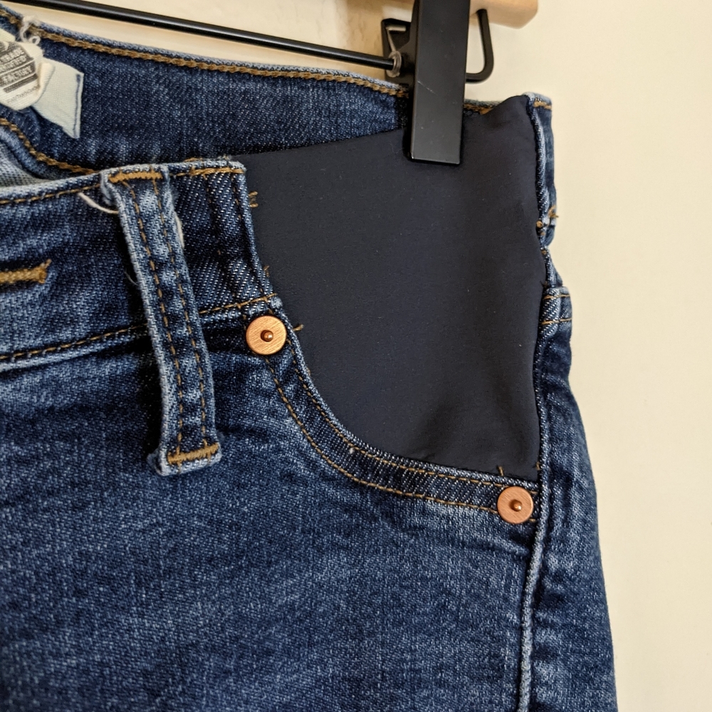 Madewell Side Panel Pull On Maternity Skinny Jean… - image 4